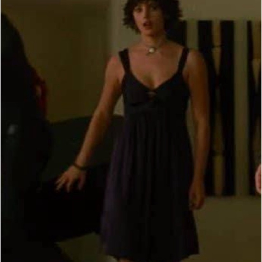 ASO Alice Cullen Twilight New Moon Rebecca Taylor Navy/Purple Dress size 2 - Picture 3 of 8